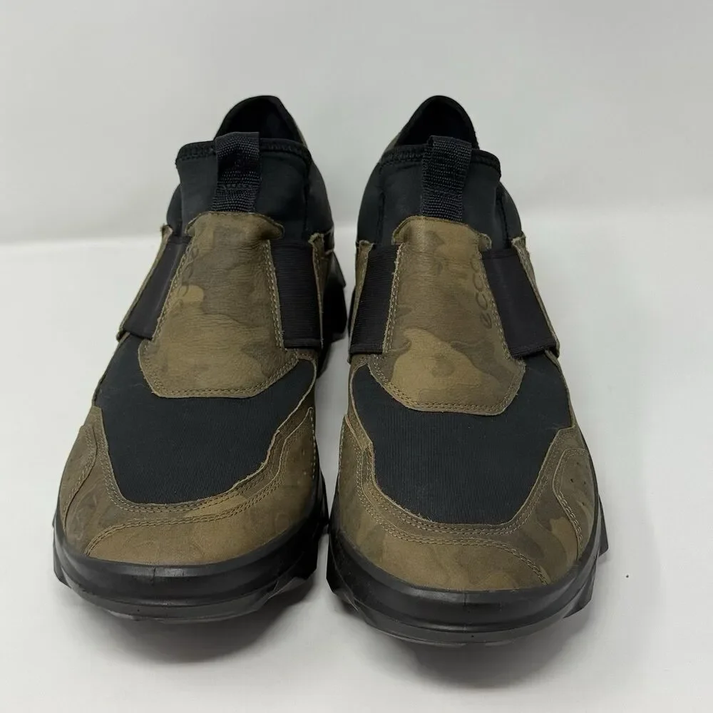 ECCO MX Slip On Sneakers Brown Black Camouflage Outdoor Shoes Mens 44 US 10-10.5